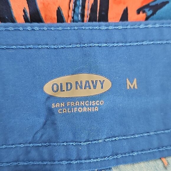 Old Navy Men's Lightweight Shorts Medium Blue/ Orange - Picture 5 of 16